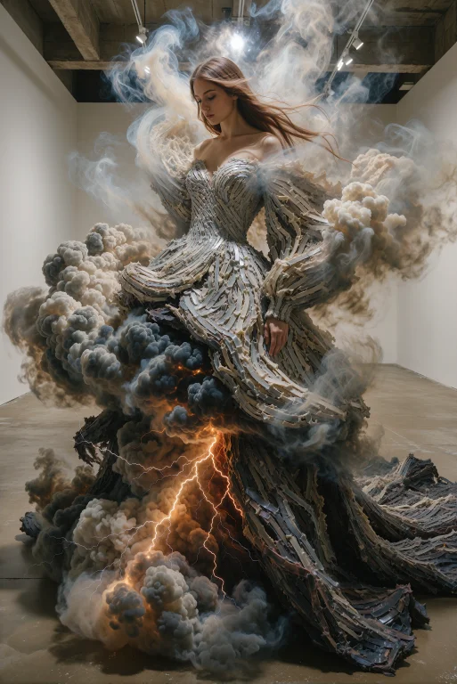 This Surreal High-fashion Editorial Portrait Features A Stan...