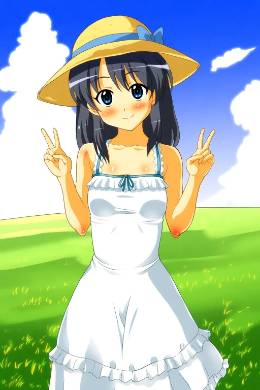 Masterpiece, Best Quality, R4styl3, 1girl, Solo, Sundress, D...