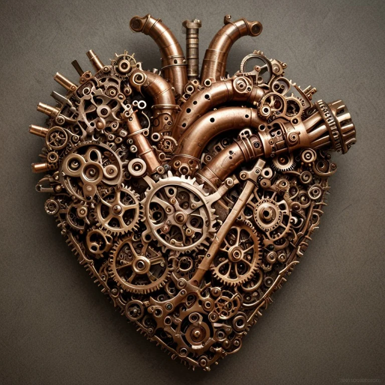 An Anatomical Heart Rendered Entirely As An Assembly Of Inte...