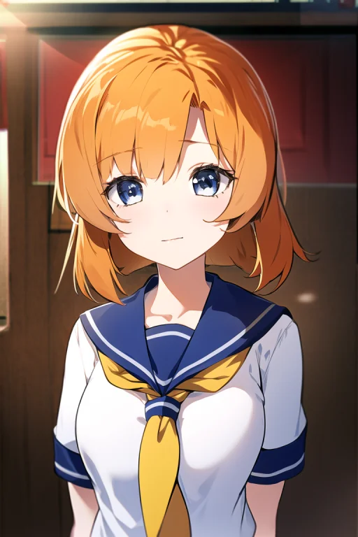 1girl, Portrait, Serafuku, Neckerchief, Sailor Collar, Ryuug...