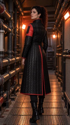 Pcmkrfml2 Woman, Full Length From Behind, Looking Back Over... — Stable Diffusion AI Prompt: pcmkrfml2 woman, full length from behind, looking back over her shoulder at the...
