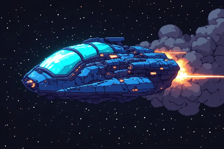 Pixel Art, Masters Media, So-spacecraft Builder V4 A Medium...
