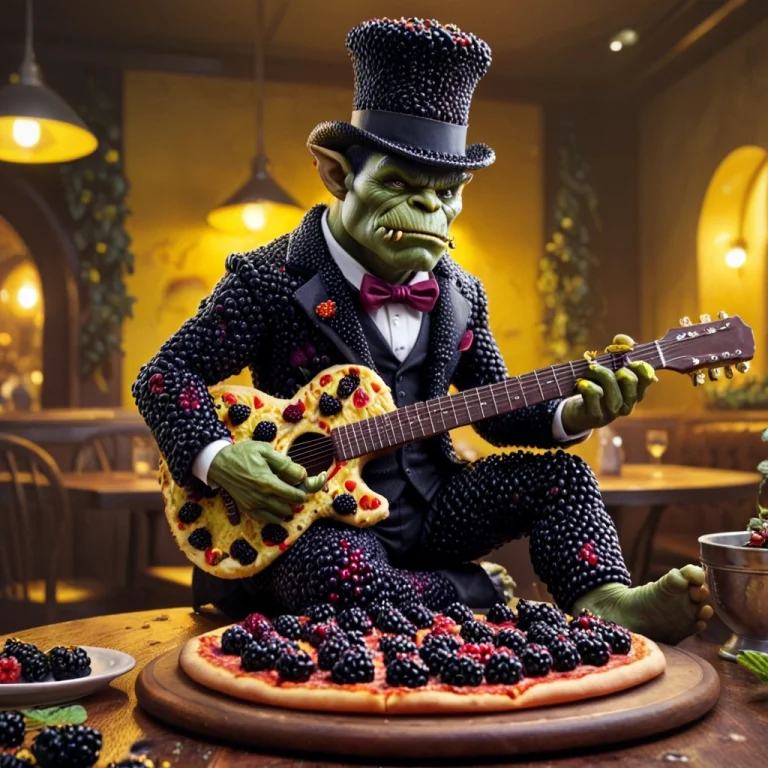 Blackberryworld A Dapper Orc, Wearing A Dapper Top Hat, Play...