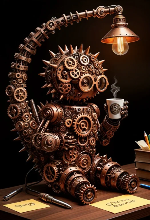 Gearstyle Artwork, An Absurd Scene Of A Potted Cactus Render...