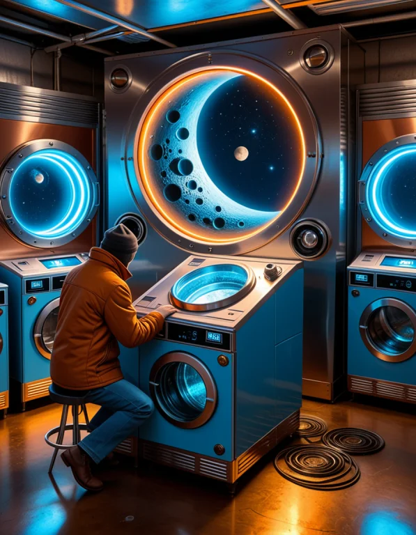 10. Gearstyle, Surreal Self-service Laundromat Where A Gigan...