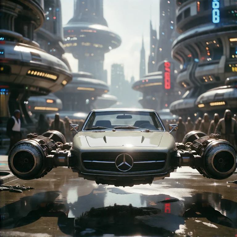 The Same Speeder As In The Movie Star Wars, Looks Like A Mer...