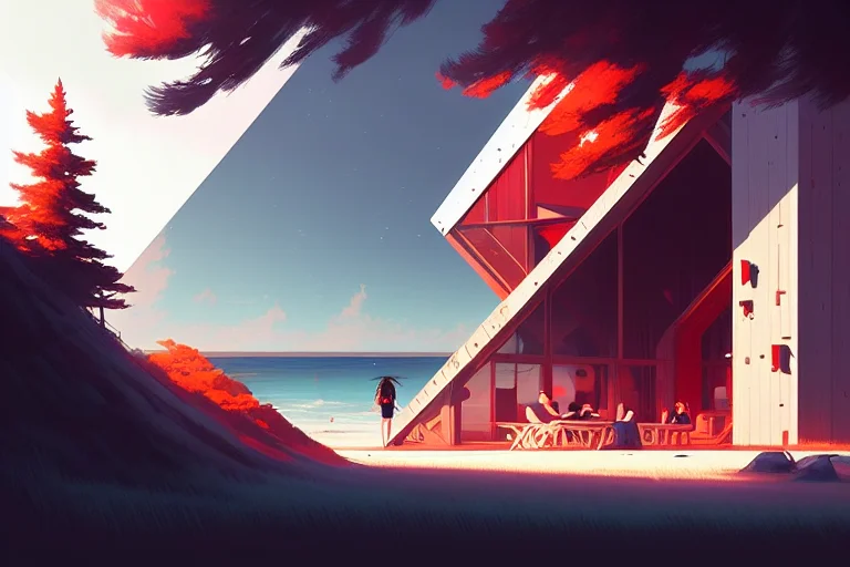 A-frame-within-a-frame By Kuvshinov, Samdoesart, Dreamlikear...