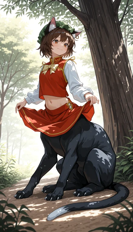 1girl, From Side, Full Body, Looking Ahead,monster Girl1, Ta...