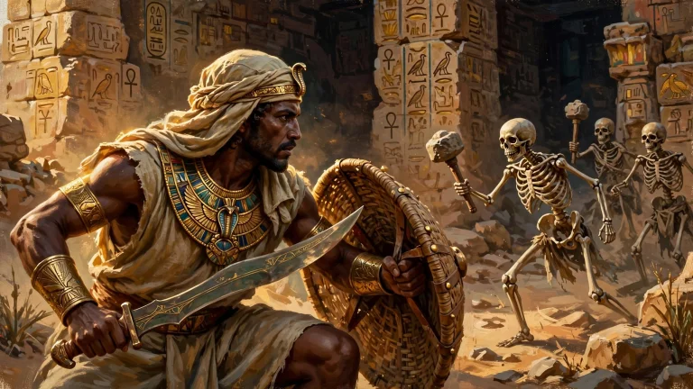 Painterly Digital Artwork There Is An Ancient Nubian Man Wit...