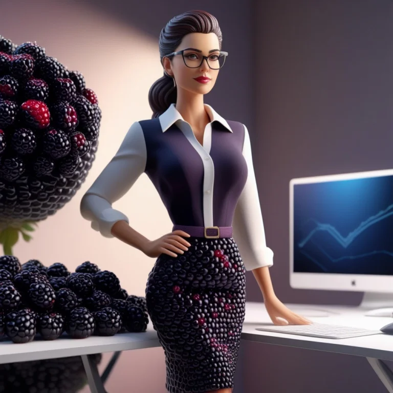 Blackberryworld Office Woman, Stylized 3d, Attractive Young...