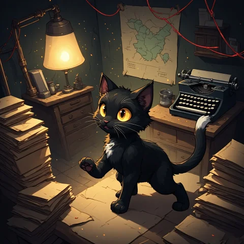 Masters Media, Cd-luna The Explorer Aerial Shot Of Luna, An... — SDXL AI Prompt: (Masters Media, CD-Luna the Explorer) aerial shot of Luna, an adult short-hair e...