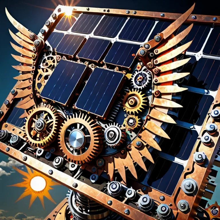 A Futuristic Solar Panel Array Where The Photovoltaic Cells...