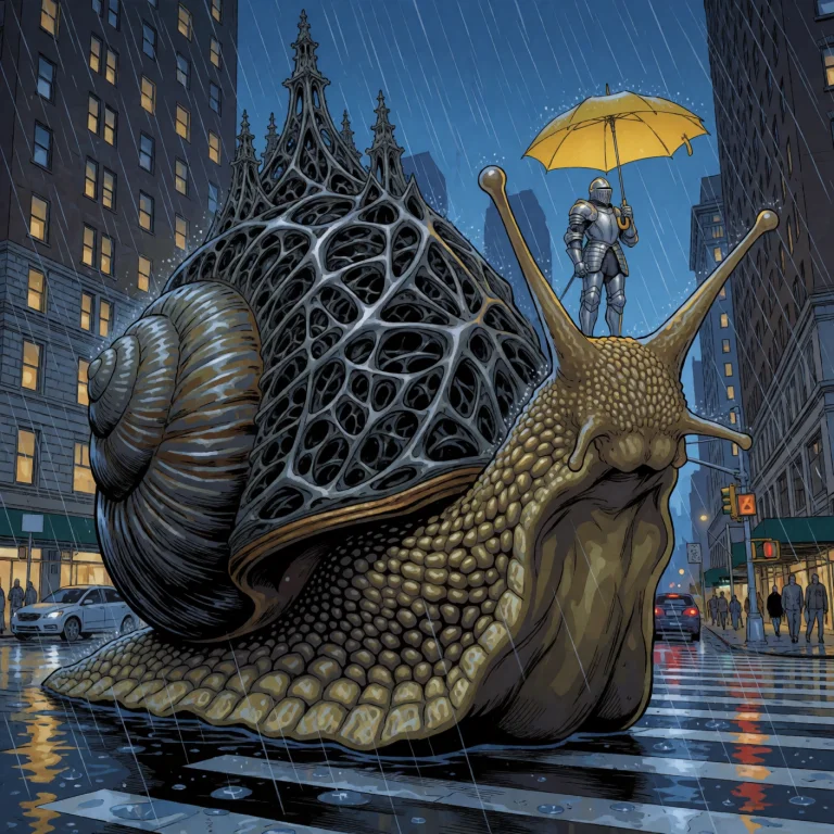 Astrowitchv01k2t. A Colossal Garden Snail With A Cathedral-s...