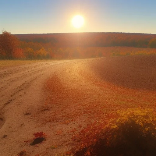 , Autumn, Sun, Land, Dirt,