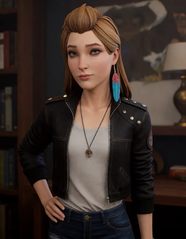 A Cgi Render Of A Young Woman With Fair-skinned Woman With B...