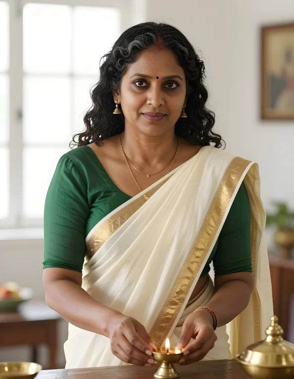 Ultra-realistic Normal Lifestyle Portrait Of An Adult Kerala...