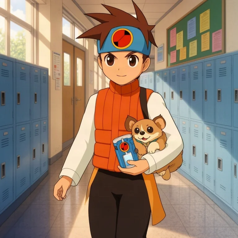 Character Walking, Pet Held At Waist In One Hand, Screen Fac...