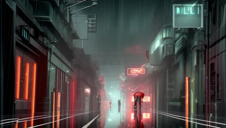 Loratronuprising0.7 Tronuprising Style London Street, Rainy