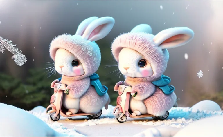 3,rabbit,realistic,hairy,clothedanimal, Blackeyes, Bunny, Ch...