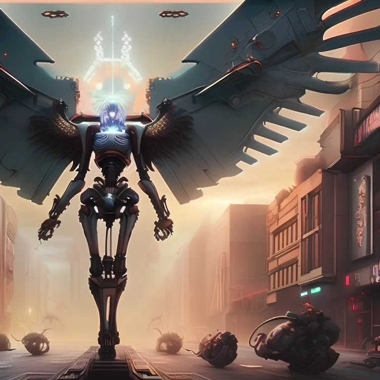 Raw, Analog Style, Cyberangels1.7 Skeletalcyborg1 Cinematic...