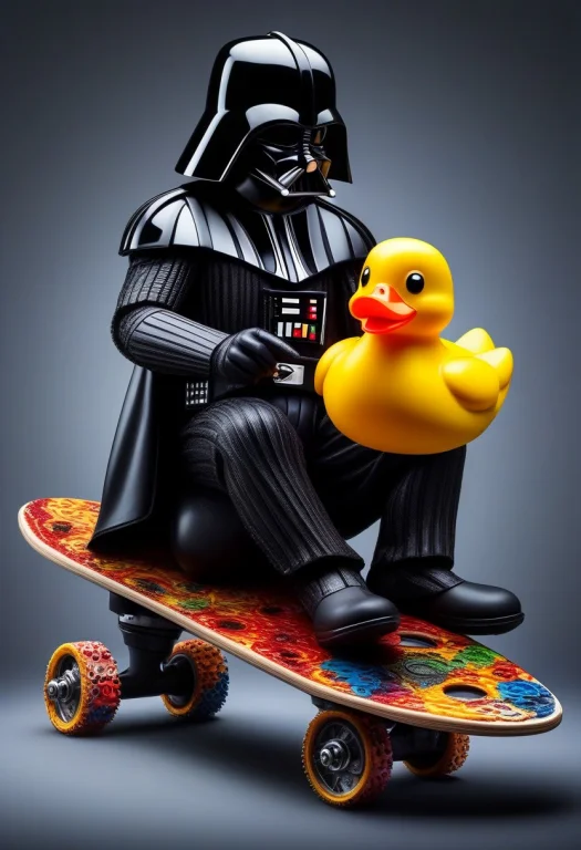 Masterpiece, Darth Vader Sitting On A Toilet Eating A Slice...