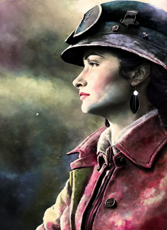Wwone Portrait Of Sks Woman, Dramatic Lighting, Illustration...