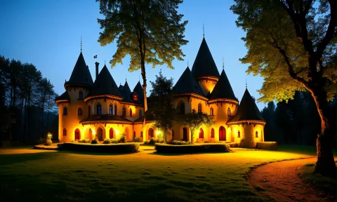 Photograph Romanian Vampire Castle, In The Middle Of The Woo... — Stable Diffusion AI Prompt: photograph romanian vampire castle, in the middle of the woods at night, tk_env