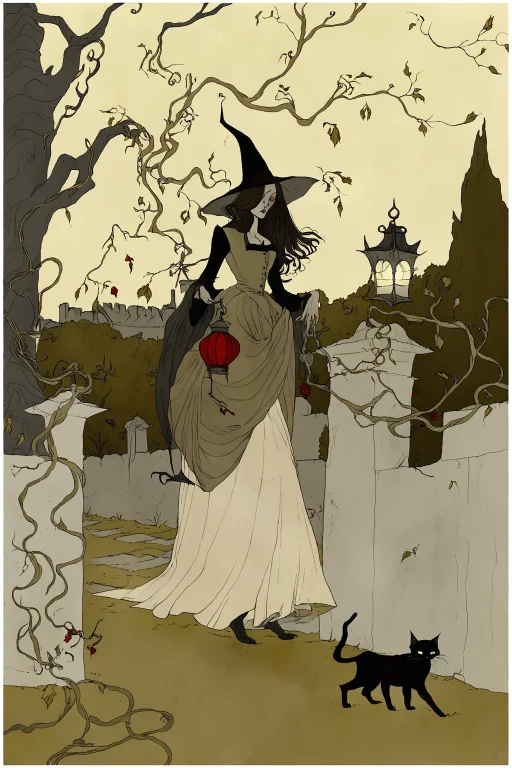 Abigaillarsonstyle, A Solitary Witch In A Walled Garden At D...