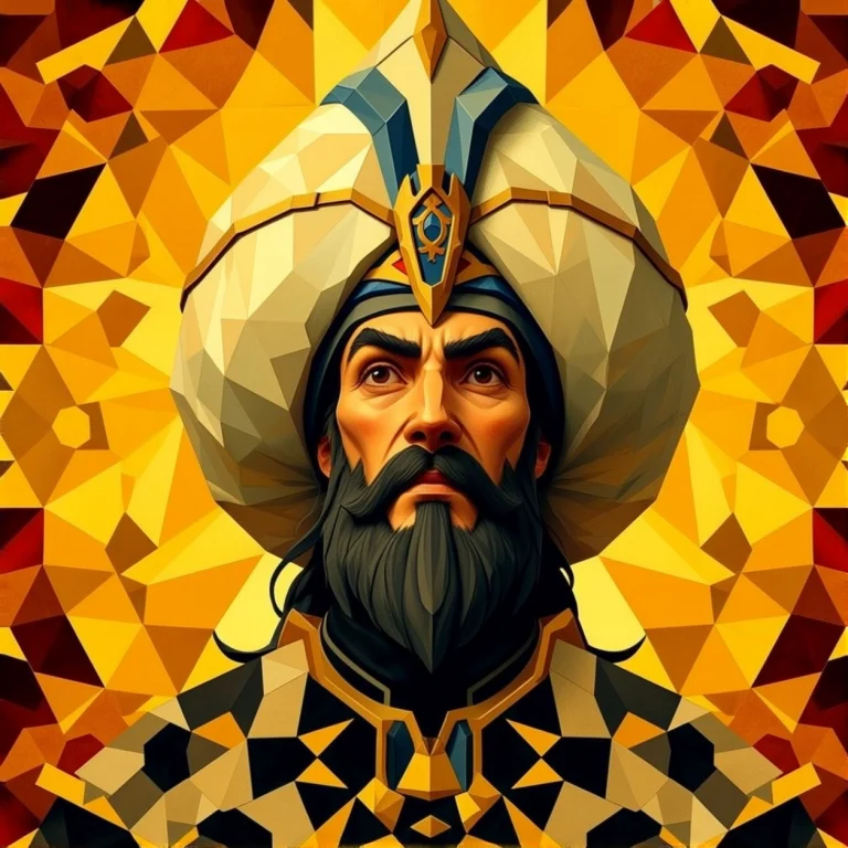 Art Made Of Geometric Shapes. The Grand Vizier From The Prin...