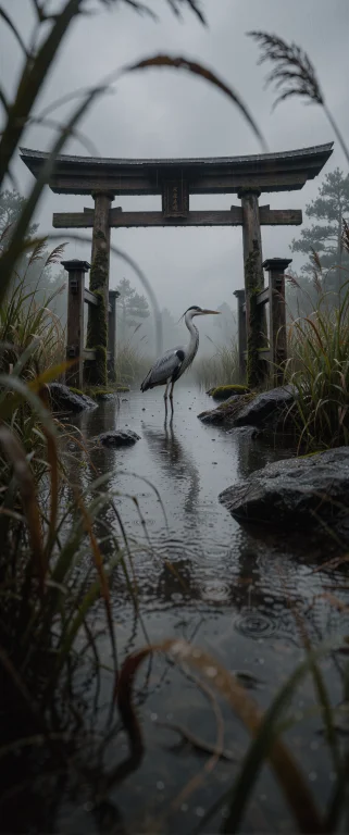 Cinematic Wide-angle Low-angle Shot, Macro Perspective Foreg...