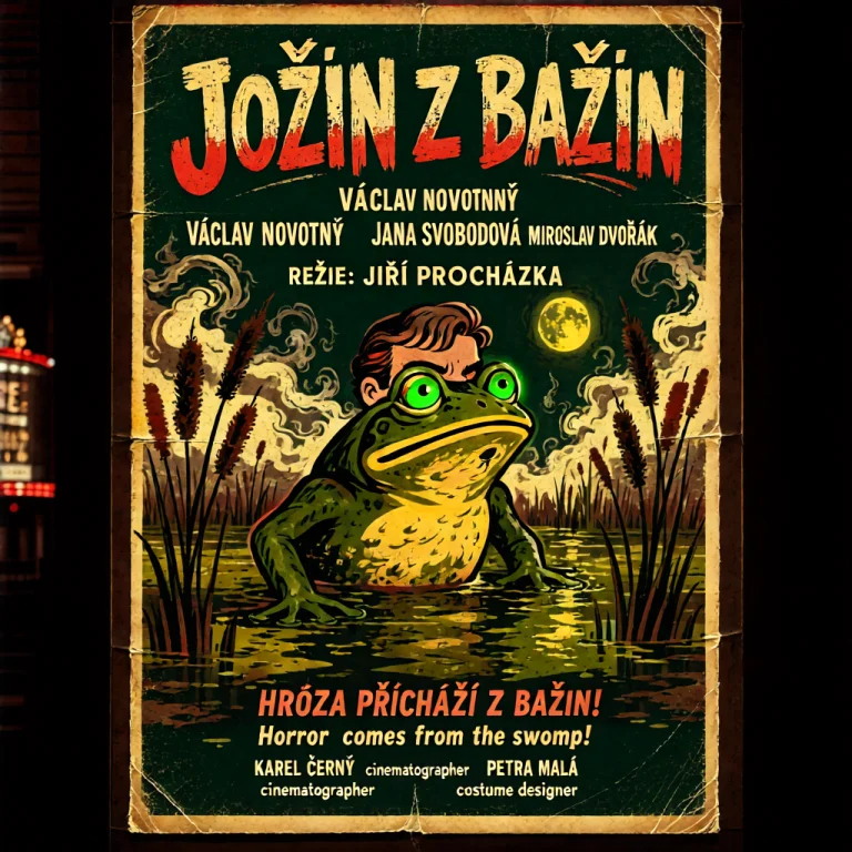 A Vintage 1970s-style Movie Poster For A Fictional Czech Fil...