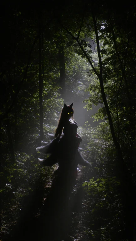 Dramatic Cinematic Long-distance Night Photograph Of Ahri Fr...
