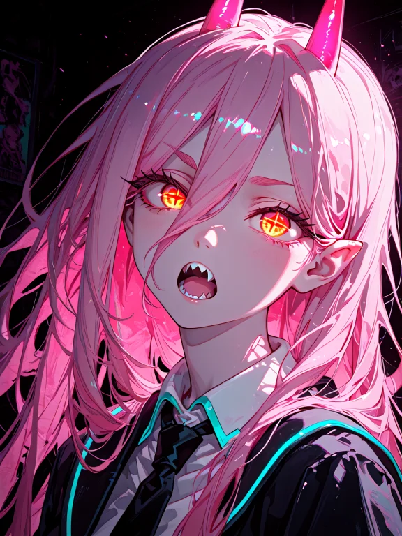 Masterpiece, Best Quality, 1girl, Solo, Power Chainsaw Man,...