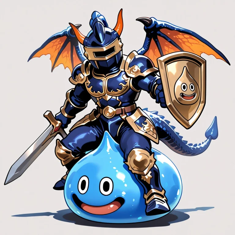 Slime Bahamut Dragon Knight,blue Dragon Slimedragonquest,fin...