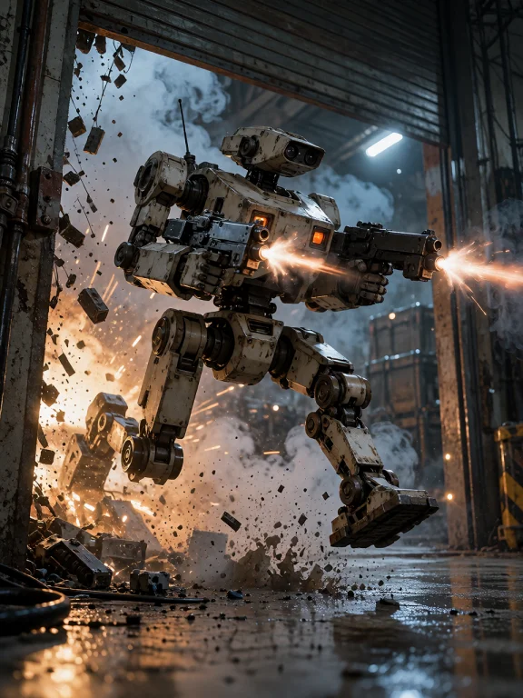Lorakrearetrocyberpunk0.7a Compact Original Assault Robot Wi...