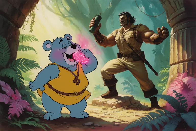 Gummi Bears Cartoon Aesthetic, Cute 2d Animated Anthropomorp...