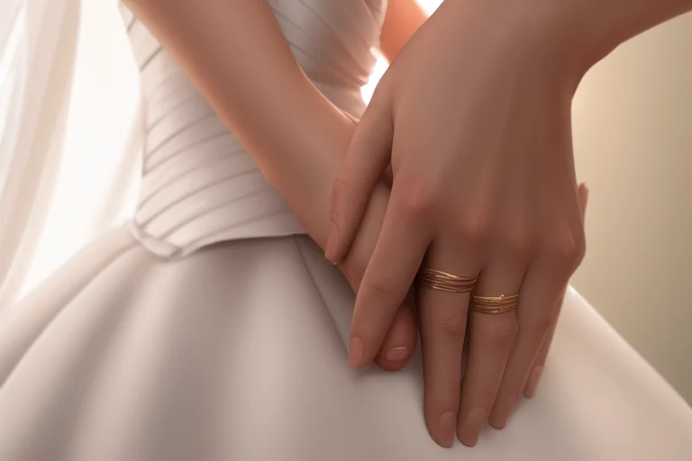 Macro Closeups Biotic Wedding Photo Of Humans Interlocking H...