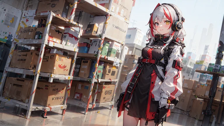 Masterpiece,best Quality,1girl, Long Hair,silver Hair And Re...
