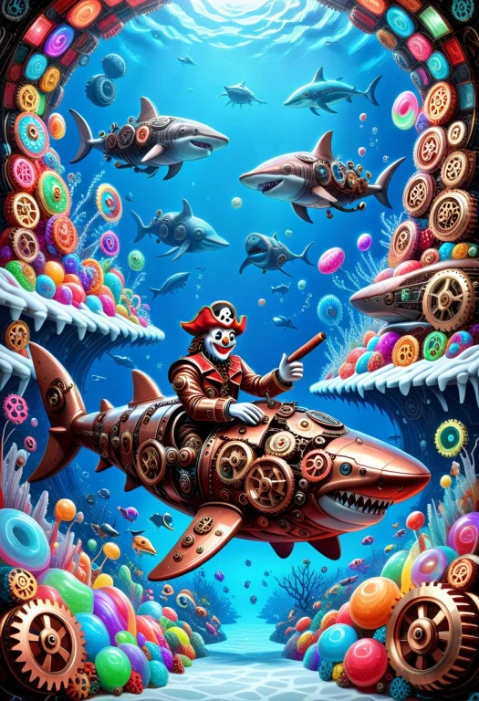 Made Of Gears, Gears-style, Futuristic-enhanced-style, Futur...