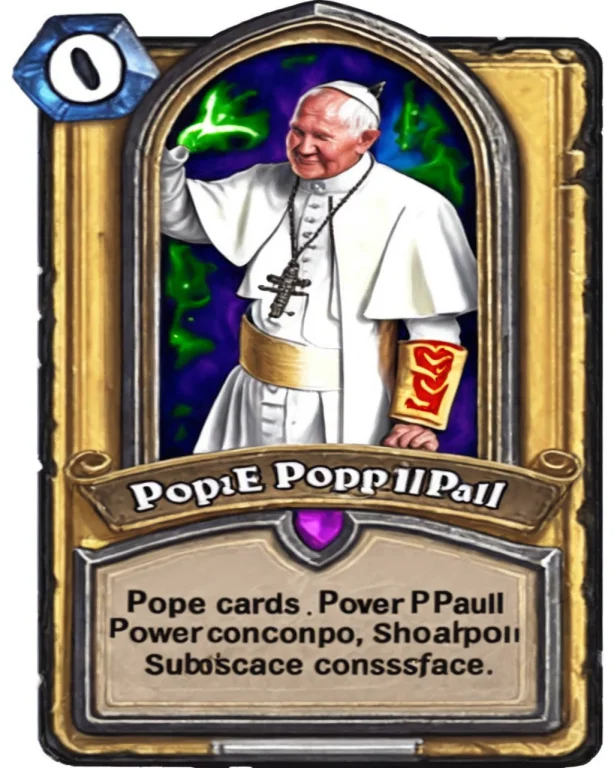 A Stunning Intricate Full Color Portrait Of Pope John Paul I...