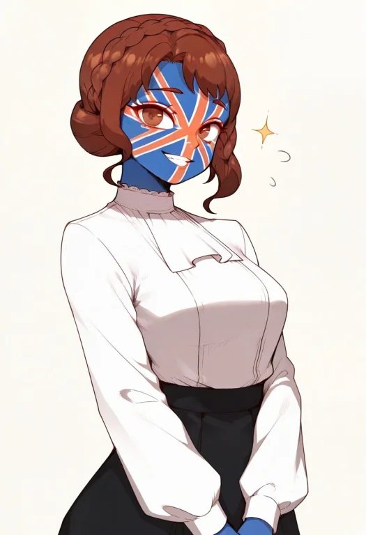 Lorauk-statehuman1.01 Uk-statehuman, 1girl, Solo, Union Jack...