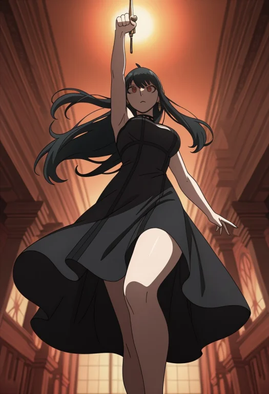 Yor Forger From Spy X Family, Wearing Her Iconic Black Thorn...
