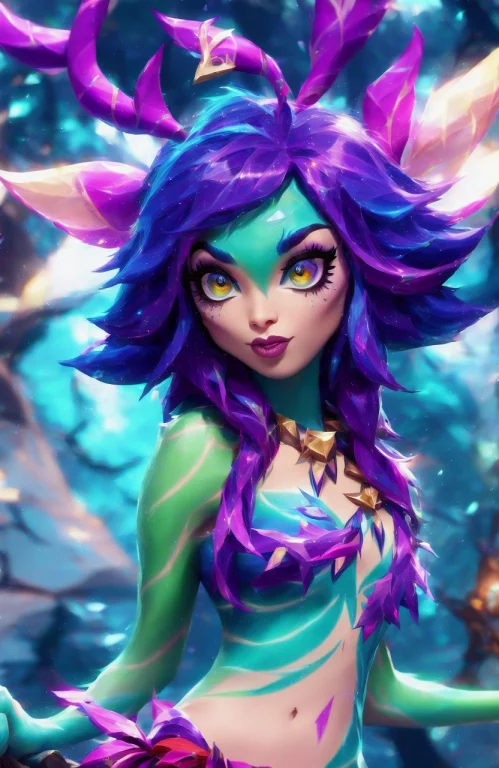 Award Winning Photo, 8k, Soft Lighting, Neeko From League Of...