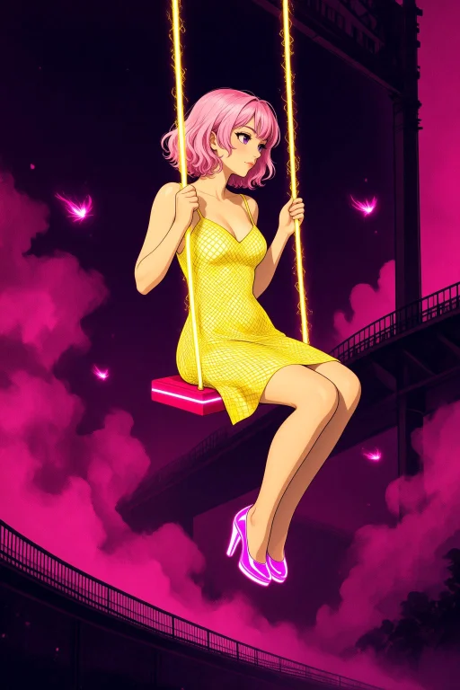 Woman Hakuikoyori1stcostume, Hololive, 1girl, Pinkhair, Purp...