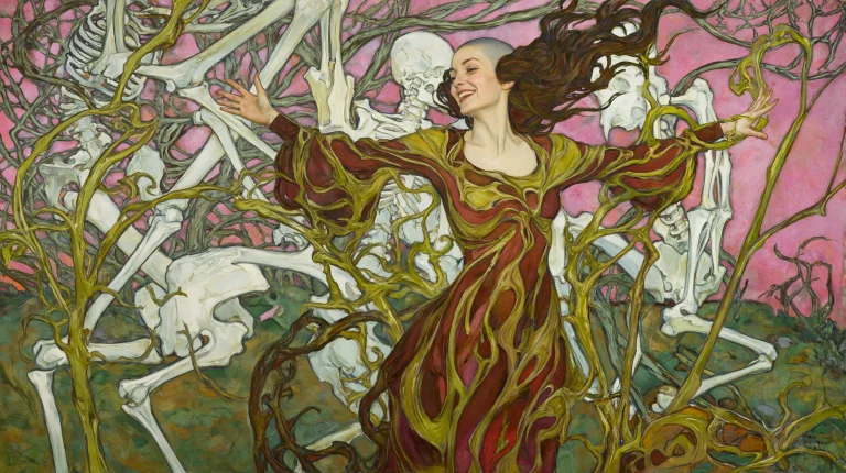 Vivid. Intense. Joyful Czech Western Winter Sorceress, Wavin...