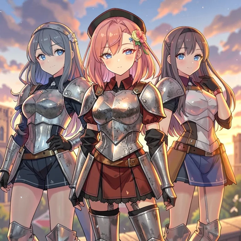 Multiple Girls, Waist-length Hair, Low Twintails, Blue Eyes,...