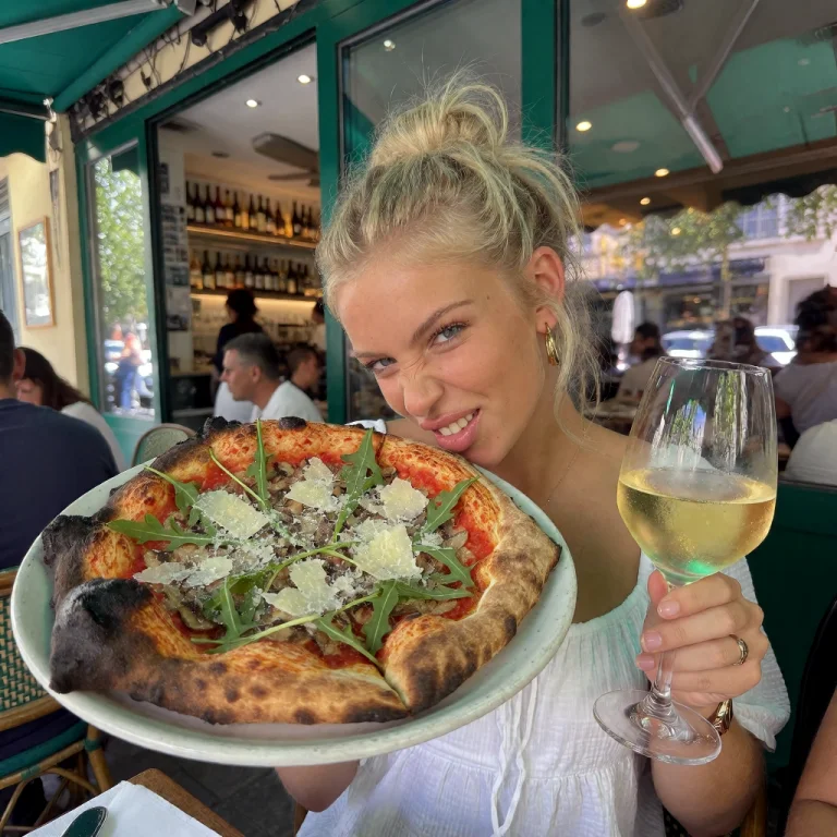 Playfulfoodie, A Young Woman With Blonde Hair Tied Up In A M...