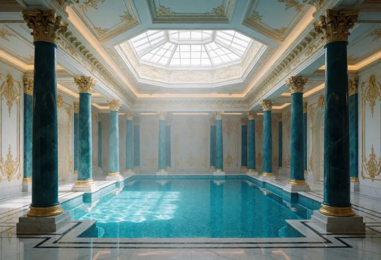 Cinematic Architectural Photography, Opulent Neoclassical In...