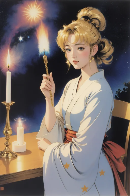 1girl, Lorabaibohua0.8, Manga Art Stylized By Yumihiko Amano...