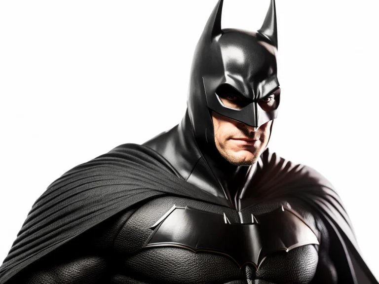 To8highkey Style Solo Portrait Photo Of Batman In A Jet Blac...